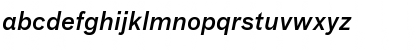 Download Bau-MediumItalic Regular Font Lowercase Preview