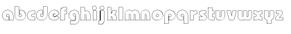 Download Bauhaus HeavyOutline Font Lowercase Preview