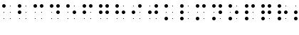 Download Braile font Regular Font Lowercase Preview