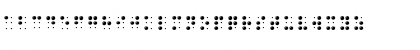 Download BrailleAlpha Regular Font Lowercase Preview