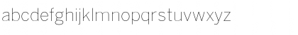 Download BentonSans Thin Font Lowercase Preview