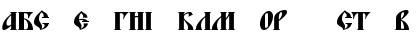 Download BlagovestFiveSerifC Regular Font Lowercase Preview