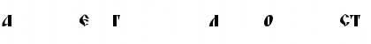 Download BlagovestFourC Regular Font Lowercase Preview
