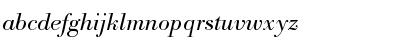Download Bodoni BE Light Italic Font Lowercase Preview
