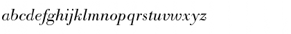 Download Bodoni BE Light Italic OsF Font Lowercase Preview