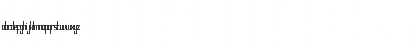 Download Bravado Block Thin Regular Font Lowercase Preview
