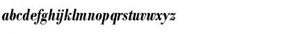 Download BodoniEF DemiBoldCondIta Font Lowercase Preview