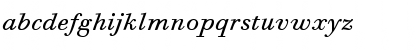 Download Bodoni Six ITC Book Italic OS Font Lowercase Preview