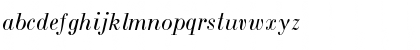 Download BodoniZH-Italic Regular Font Lowercase Preview