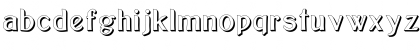 Download Bolton Sans Embossed Regular Font Lowercase Preview