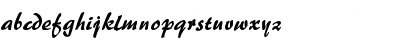 Download Brush 455 Regular Font Lowercase Preview