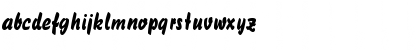 Download Brush 738 Regular Font Lowercase Preview