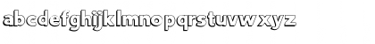 Download BurlingtonShadow Regular Font Lowercase Preview