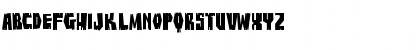 Download BuzzSawChippedAOE Regular Font Lowercase Preview