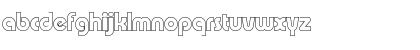 Download BrianBeckerOutline-ExtraBold Regular Font Lowercase Preview