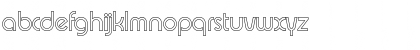 Download BrianBeckerOutline-Light Regular Font Lowercase Preview