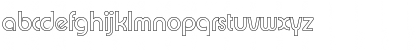 Download BrianBeckerOutline Regular Font Lowercase Preview
