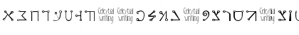 Download CelestialWriting Regular Font Lowercase Preview