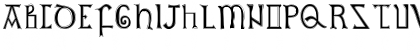Download British Outline Majuscules Regular Font Lowercase Preview