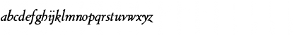 Download Cloister Italic Font Lowercase Preview