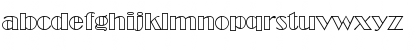 Download Broadway Becker Outline Regular Font Lowercase Preview