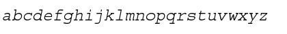 Download Courier Oblique Font Lowercase Preview
