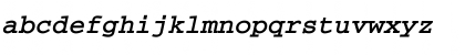 Download CourierC Bold Italic Font Lowercase Preview