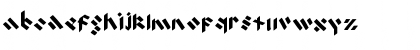 Download Broken Letters Regular Font Lowercase Preview