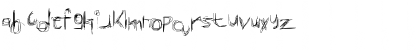 Download Broken Phone Nails Regular Font Lowercase Preview