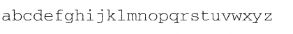 Download CourierRoughC Regular Font Lowercase Preview