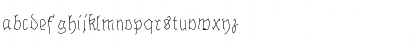 Download BrokenHandLight Regular Font Lowercase Preview