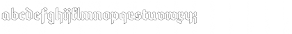 Download Deutsch-Gotisch Outline Regular Font Lowercase Preview