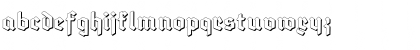 Download Deutsch-Gotisch Shadow Regular Font Lowercase Preview