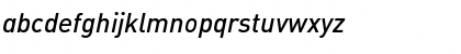Download DIN-MediumItalicAlt Regular Font Lowercase Preview