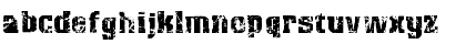 Download Distress Regular Font Lowercase Preview