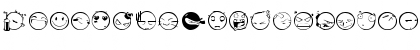 Download DIST Yolks Emoticons Regular Font Lowercase Preview