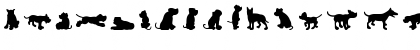 Download Dog30 Silhouette Font Lowercase Preview
