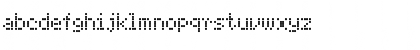 Download DotMatrix TwoNarrow Font Lowercase Preview