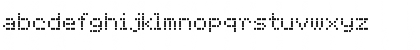 Download DotMatrix TwoRegular Font Lowercase Preview