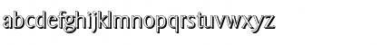 Download BruceBeckerShadow-Xlight Regular Font Lowercase Preview