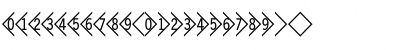 Download DoubleDigits Diamond Font Lowercase Preview
