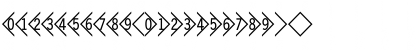 Download DoubleDigits Diamond Font Lowercase Preview