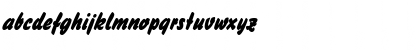 Download Brush Stroke 26 BoldItalic Font Lowercase Preview