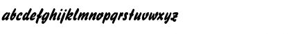 Download Brush Stroke 26 Italic Font Lowercase Preview