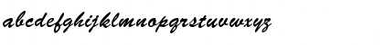 Download BrushedScript Regular Font Lowercase Preview