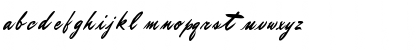 Download BrushMasterFont12 Regular Font Lowercase Preview