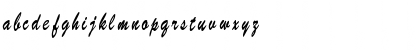 Download BrushScriptSWCondensed Regular Font Lowercase Preview