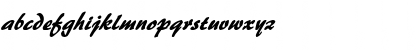 Download Brushstroke 35 BoldItalic Font Lowercase Preview