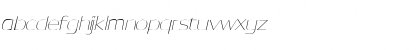 Download DynastyThin Italic Font Lowercase Preview