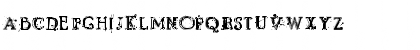 Download DZR MENTAL Regular Font Lowercase Preview
